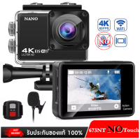 Nanotech Actionกล้อง 4K 60FPS EIS ACTION CAMERA มีระบบกันสั่น ต่อไมค์นอกได้ สต็อกในไทย