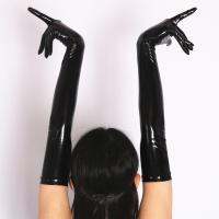 Sexy PVC Shiny Glove Latex Faux Leather Long Glove Punk Gloves Sexy Hip-pop Jazz Outfit Mittens Cosplay Costumes Accessory F33