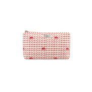 Túi đựng mỹ phẩm Zip Cosmetic Bag - Kisses - Cream Red