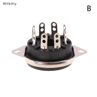 Witkitty แชสซี Mount 8pin Bakelite Tube SOCKET BASE สำหรับ6550B 6CA7 EL34 6L6 KT88 VINTAGE AMP DIY