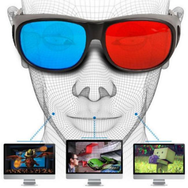 แว่นสามมิติ-3d-glasses-แดงน้ำเงิน-ดู-เกม-ภาพยนตร์-3d-youtube