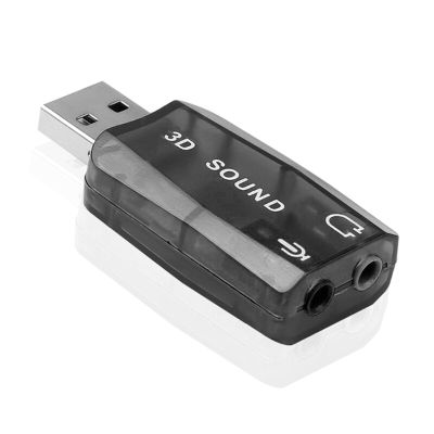 มินิ USB ภายนอกการ์ดเสียง3D ถึง3.5Mm ไมโครโฟนไมโครโฟนหูฟังอะแดปเตอร์เชื่อมหูฟัง LSK3825การ์ดเสียง S