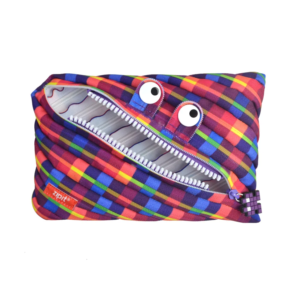 Zipit Gorge Monster Pouch, Black, Size: Pencil Case