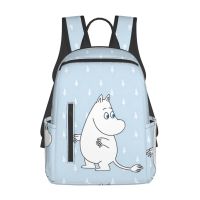 Moomin กระเป๋าเป้สะพายหลัง กระเป๋าเดินทาง มีซิป 14.7 นิ้ว ทนทาน สําหรับนักเรียน