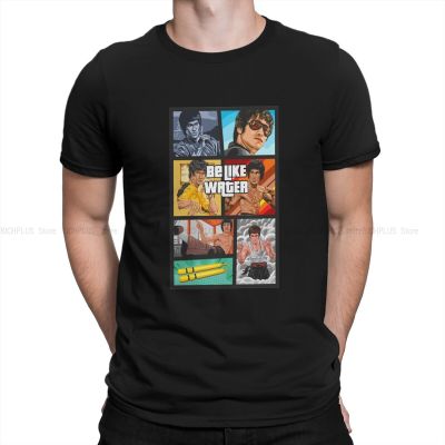 Be Like Water Gta Classic Tshirt For Male Bruce Lee Clothing Style T Shirt Soft