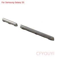 OEM เหมาะสำหรับ Samsung Galaxy S5 G900ปุ่มเปิด/ปิดไอโฟนและปุ่มปรับระดับเสียงอะไหล่สีเงิน