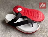 Fitflop รองเท้าแตะผู้ชาย รองเท้าฟิบฟอบผู้หญิง [สี: ขาว-ดำแดง ] 40-44 สวย ตรงปก รับประกัน ส่งเร็ว 100%