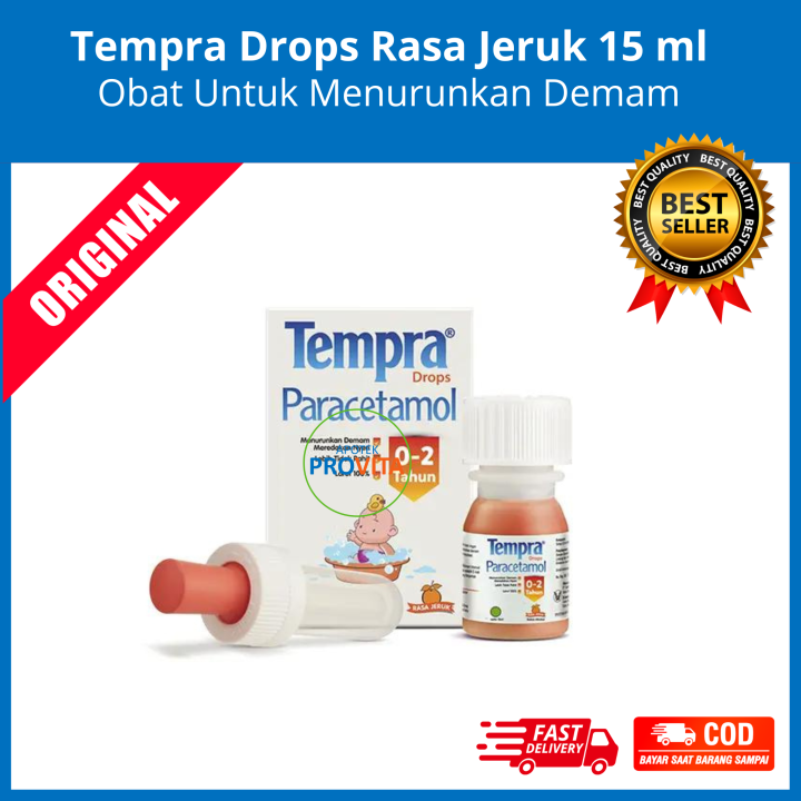 Tempra Drops Rasa Jeruk 15 mlObat untuk menurunkan demam Lazada