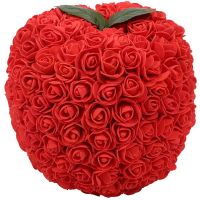 25Cm Apple Of Roses Gift Box Rose Soap Foam Flower Artificial New Year Gifts For Women Valentines