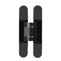 Invisible hinge three-dimensional adjusting dark wooden door folding door hingecross hinge left was black