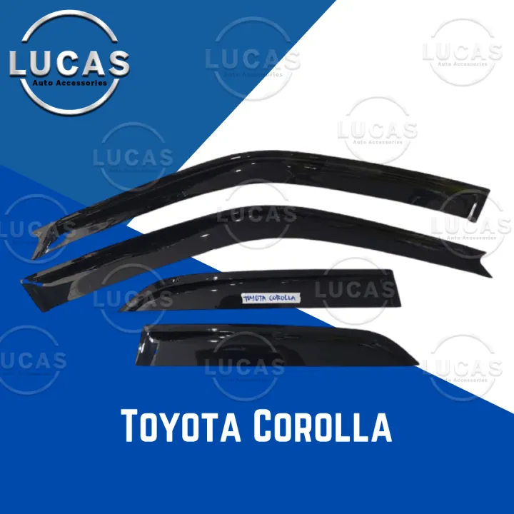DOOR VISOR for Toyota Corolla Rain Guard Wind Deflector for Toyota