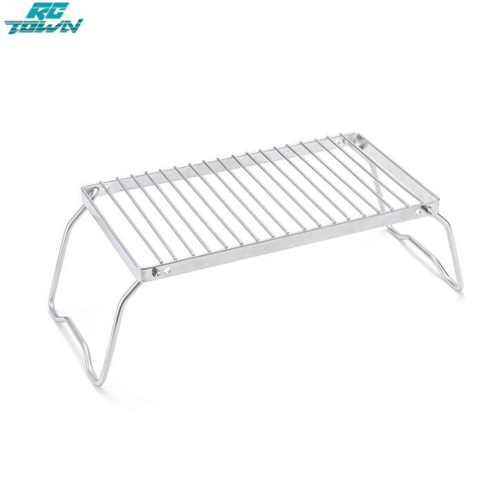 2023.08New!!Portable Foldable Grill Stand 2 Levels Adjustable Height