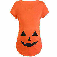 LONSANT Women Halloween Funny Pregnant Cute Pumpkin Baby T Shirts Tops Blouse Maternity Women Summer Casual T-shirt