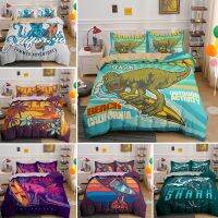 3D Kangaroo Dinosaur Surfing Printing Duvet Cover Sets Bedding Set Single Double Queen King 2/3PCS With Pillowcase Drop Shipping