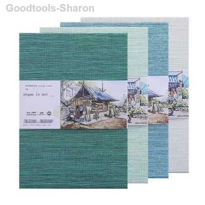 ♠♂**** Goodtools-Sharon POTENTATE ฝ้ายออร์แกนหนังสือ300G สมุดระบายสีน้ำพับได้หนังสือพกพา02157