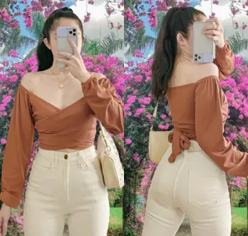 オンライン卸値 2way offsholder ribbon blouse - lubrightbeginnings.com