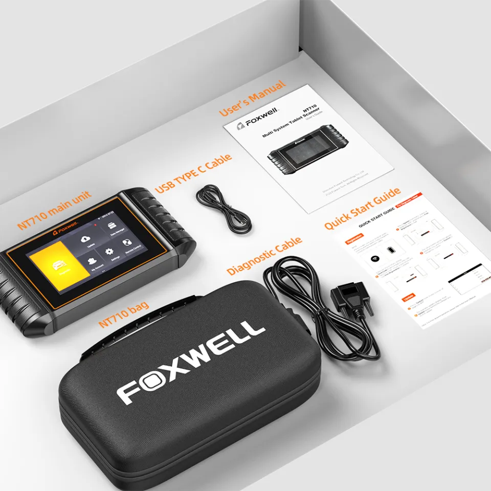 FOXWELL NT710 OBD2 Scanner Full Diagnostic Tool Full System