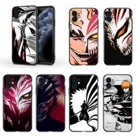 Anime Bleach ichigo For Apple iPhone 13 12 11 Mini XS XR X Pro MAX SE 2020 8 7 6 5 5S Plus Black Silicone Phone Case