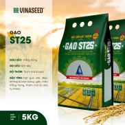 Gạo ST25 Vinaseed Túi 5kg -Ngon nhất thế giới năm 2019 - Dẻo, thơm