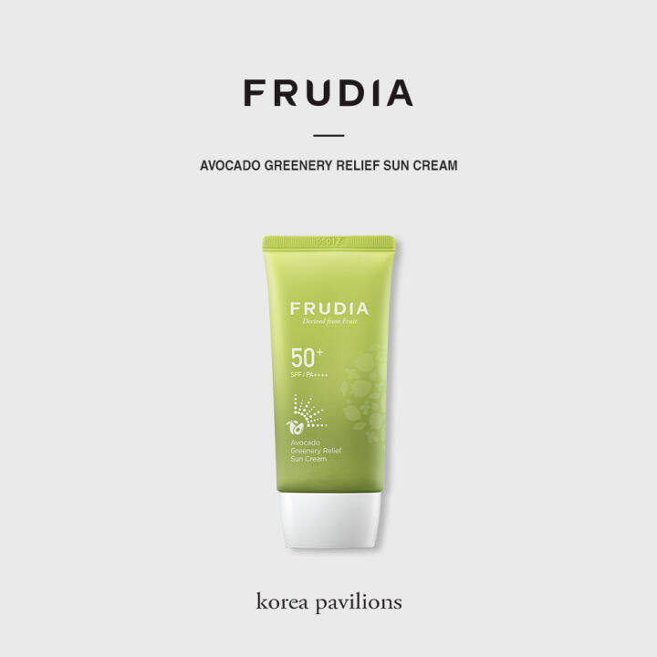 [FRUDIA] Avocado Greenery Relief Sun Cream, SPF50+ PA+++++ | Lazada PH