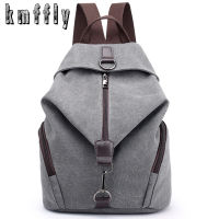 KMFFLY nd Women Canvas Backpack Preppy Style School Lady Girl Student School Laptop Bag Top Quality Canvas Mochila Bolsas2020