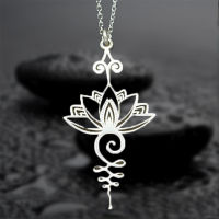 Artistic Lotus Flower Pendant Necklace Hippie Necklaces Women Hollow Plating Necklaces Jewlery Gift Yoga Healing Charms Pendants