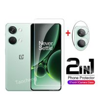 4 In 1สำหรับ Oneplus Nord 3 OneplusNord3 5G ปกป้องหน้าจอโทรศัพท์เคสเต็มตัวฟิล์มกระจกเทมเปอร์ฟิล์มติดหน้าจอแบบใสกล้องกระจกป้องกันเลนส์ติดฟิล์ม2 In 1