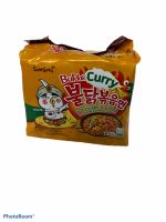 SAMYANG Buldak Curry,ซัมยัง มาม่าเกาหลี 韩国面条 รส แกงกระหรี่ 140g แพคสีทอง 1 แพคใหญ่/บรรจุจำนวน 5 ซอง ราคาพิเศษ สินค้าพร้อมส่ง