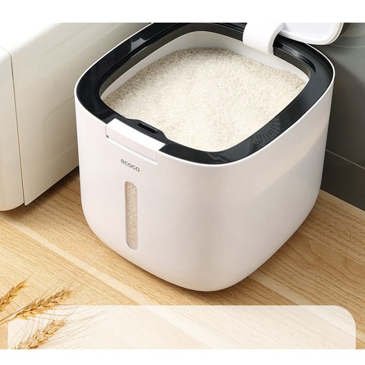 ecoco-rice-dispenser-storage-container-house-kitchen-organization-food-grain-storage-box-moisture-proof-sealed-household-box