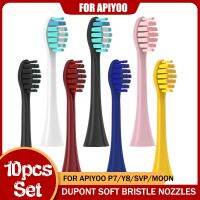 10 PCS Replaceable Toothbrush Heads for Apiyoo P7/Y8/SVP/Moon Soft DuPont Sonic Electric Tooth Vacuum Bristle Nozzles