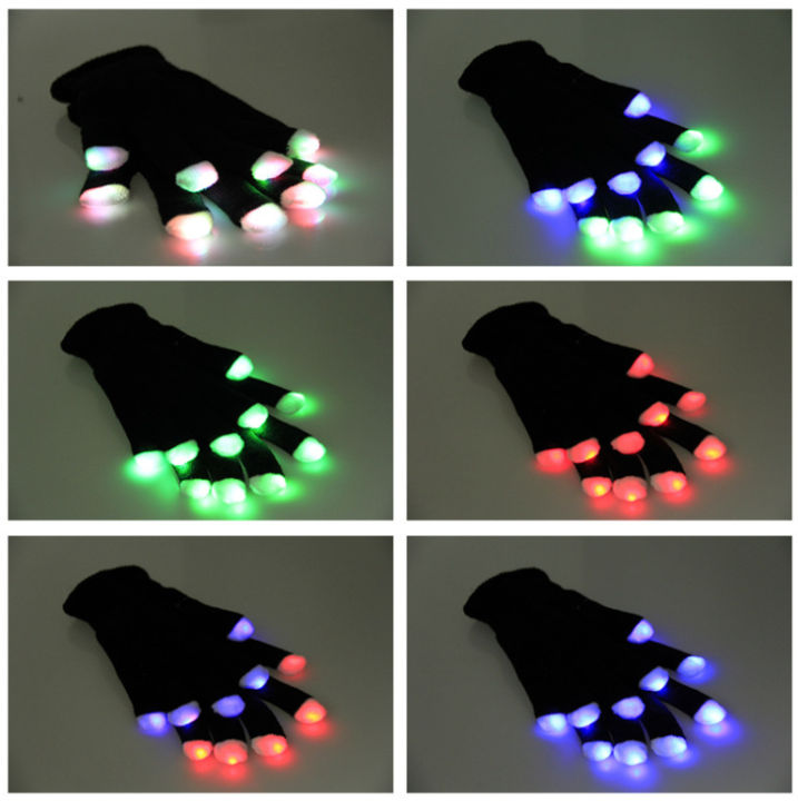 led-ถุงมือเรืองแสงถุงมือกระพริบถุงมือตบเบาๆความบันเทิงเชียร์บาร์-dj-อุปกรณ์ประกอบฉากเชียร์เรืองแสง