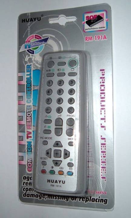 RM-191A Remote Control for Sony TV By HUAYU Factory(ขายต่ำกว่าทุน ช่วยกด5 ดาวให้ด้วยนะคะ)