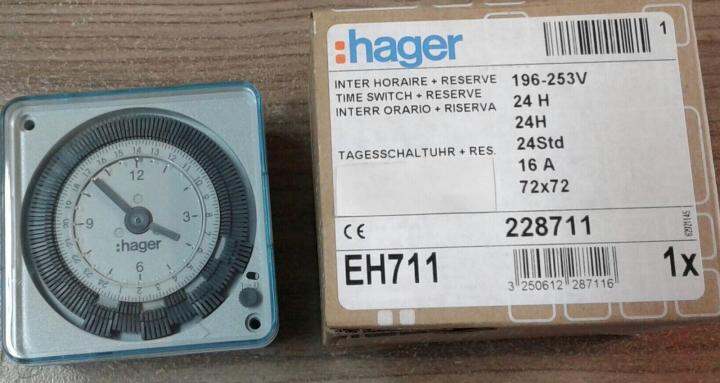 Hager EH711 24hrs Analog Timer Switch | Lazada