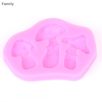 Family Flower Flash Sale 3D DIY ซิลิโคนแม่พิมพ์เห็ด fondant ช็อกโกแลตเค้กแม่พิมพ์ตกแต่งเครื่องมืออบ