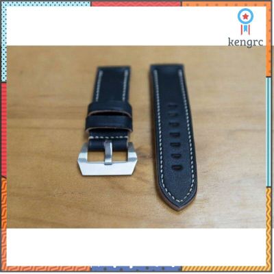 สายนาฬิกาหนังแท้แฮนด์เมคสีดำ 20,22 mm (Classic_leather) Sาคาต่อชิ้น (เฉพาะตัวที่ระบุว่าจัดเซทถึงขายเป็นชุด)