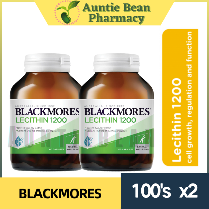 BLACKMORES LECITHIN 1200mg 100 capsules x 2 bottle EXP05/2024 Lazada