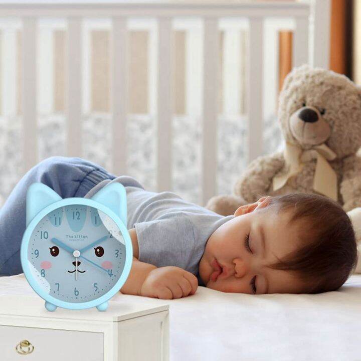 cute-animal-alarm-clock-for-kids-non-ticking-cat-alarm-clock-quiet-desk-alarm-clock-with-backlight