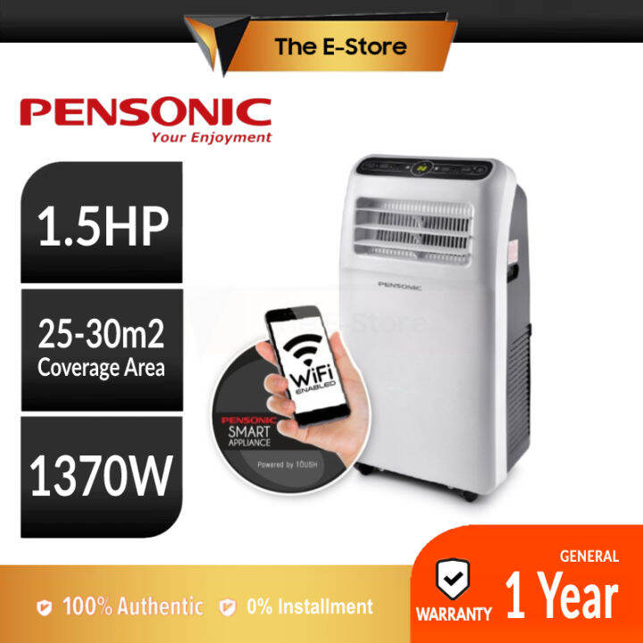 Pensonic Smart Portable Aircond (WiFi) 1.0HP 1.5HP PPA1011W PPA