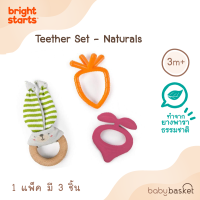 เพลย์จิม ที่นอนสำหรับเด็กแรกกิด พร้อมโมบายของเล่น Teether Set Naturals จาก Bright Starts