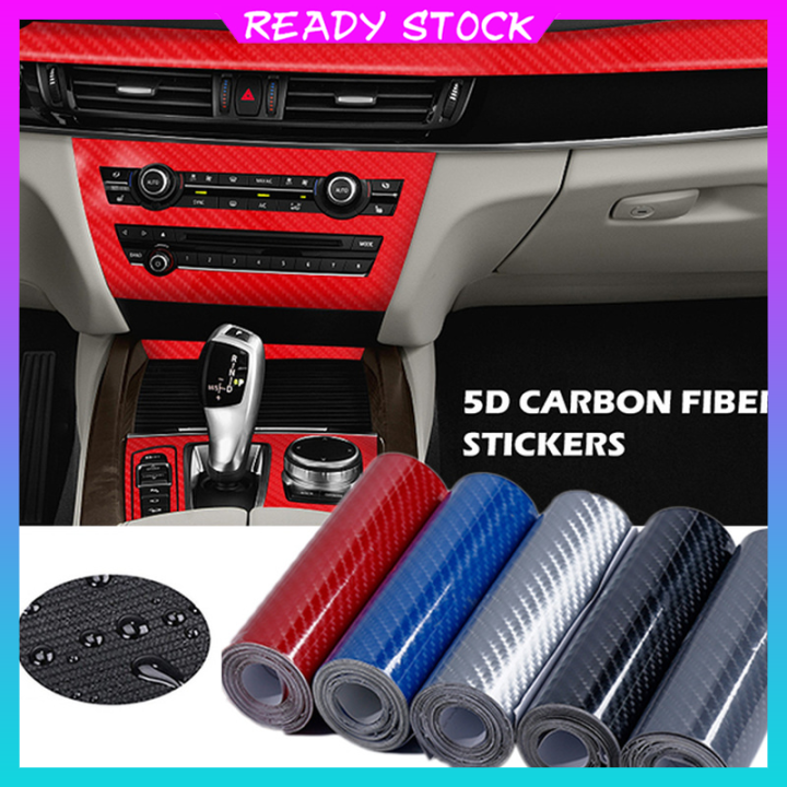 5D Car Carbon Fiber Stickers Auto Body Styling Decals Car Interior ...