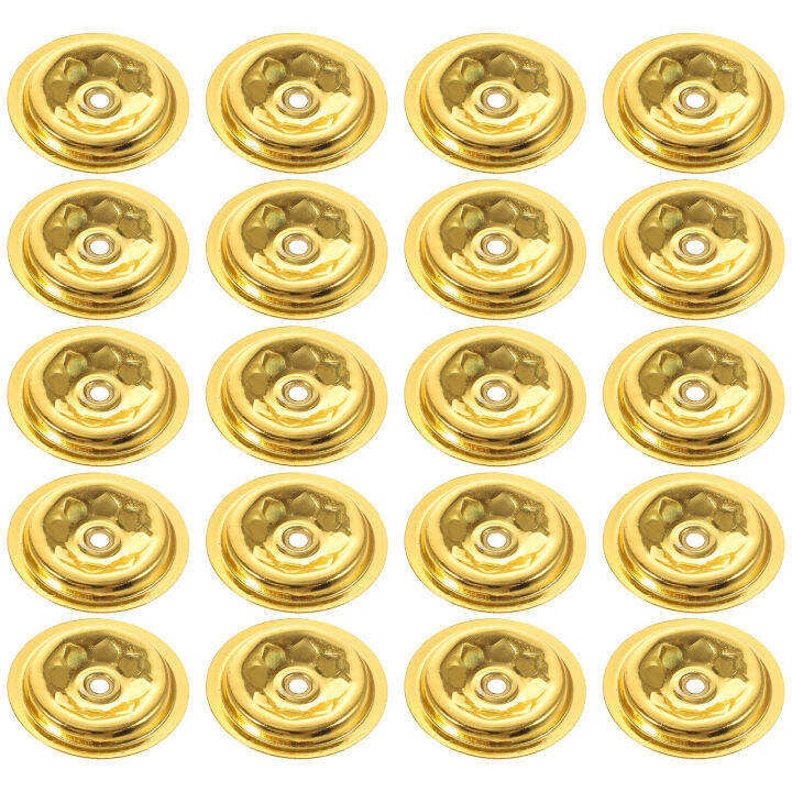 Dulrua 20pcs Metal Floating Oil Lamp Candle Wick Holders Floating Wick