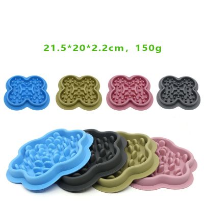 Silicone Pet Licking Pad Cat and Dog Slow Food Non-slip Placemat Pet Bowl Plant