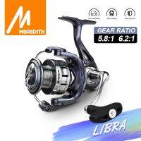 ZZOOI MEREDITH LIBRA High Strength Body Spinning Fishing Reel 18KG Max Carbon Washer Drag  7+1BBs 5.8:1 or 6.2:1 High Speed Ratio