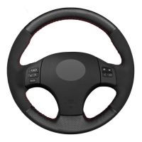 DIY Car Steering Wheel Cover Black Genuine Leather Suede For Lexus IS IS250 IS250C IS300 IS300C IS350 IS350C F SPORT 2005-2011