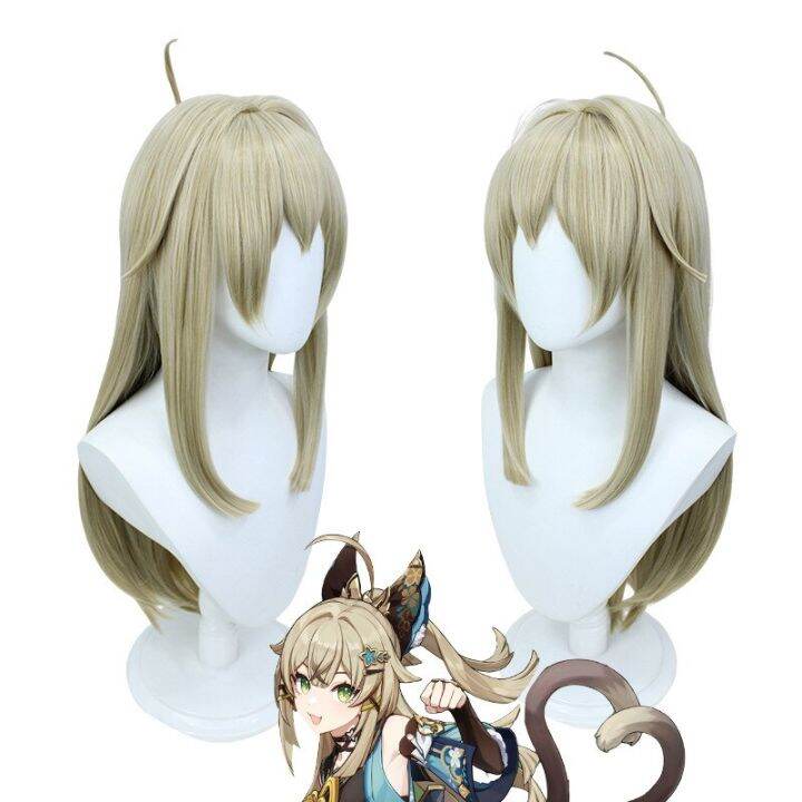 genshin-impact-cosplay-kirara-costume-kirara-ears-tails-suit-women-wig-game-courier-cat-upon-halloween-carnival-party-outfit