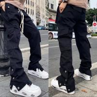 CODddngkw3 Slim-Fit Work Pants Mens Pure Cotton Trousers Multi-Pocket Straight Cut Casual Cargo Pants Hip Hop Pants Mens Pants boot cut pant couple pants Street Wearseluar lelaki