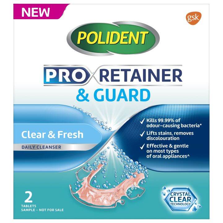 Polident Pro Retainer and Guard Cleanser 2 Tablets Lazada Singapore