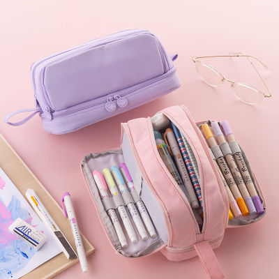 School Case Pencil Bag With Large Capacity Students School Supplies Large Capacity Pencil Bag Stationery Holder Bag