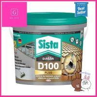 อะคริลิกกันรั่วซึมสะท้อนความร้อน SISTA D100 PLUS รุ่น 920928 ขนาด 4 กก. สีเทา **ลดราคาจัดหนัก **