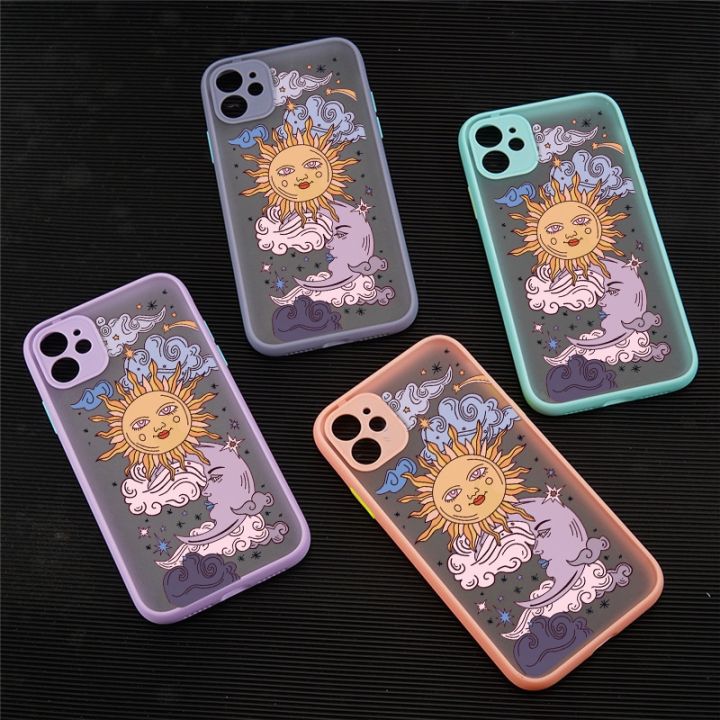 cold-noodles-jamular-ตลก-sun-moon-face-เคสโทรศัพท์กันกระแทกสำหรับ-iphone-13-12-11-pro-7-xs-max-x-xr-se20-8-plus-tpu-matte-candy-ฝาหลัง